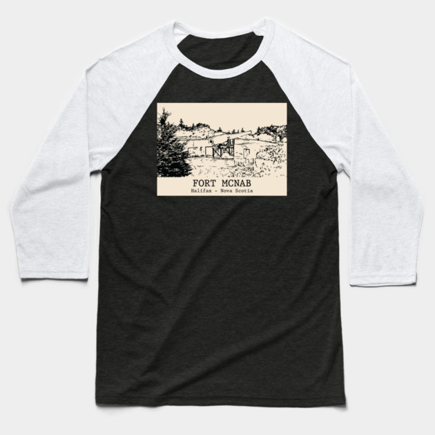 Fort McNab - Halifax NS Baseball T-Shirt by Lakeric