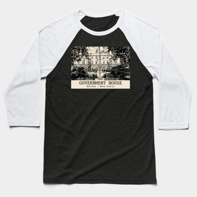 Government House - Halifax NS Baseball T-Shirt by Lakeric