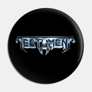 Testament Band Logo Pin