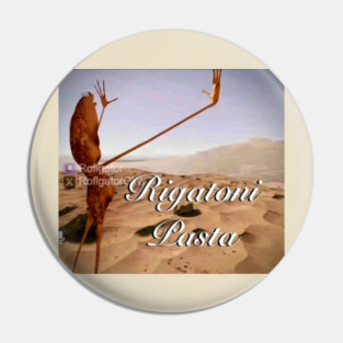 Marcus the Worm Rigatoni Pasta Pin