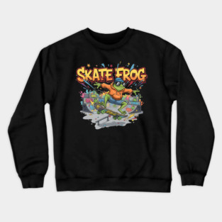 Skate Frog Adventure Crewneck Sweatshirt