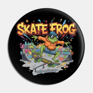 Skate Frog Adventure Pin