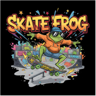 Skate Frog Adventure Posters and Art
