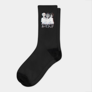 Promised Neverland - Glitch Art Socks