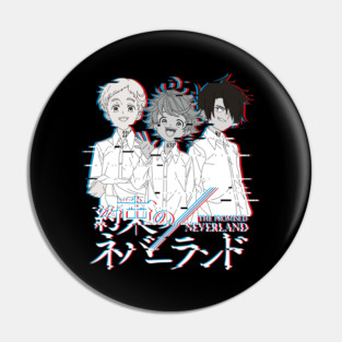 Promised Neverland - Glitch Art Pin