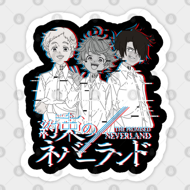 Promised Neverland - Glitch Art Sticker by Otaku Vibes