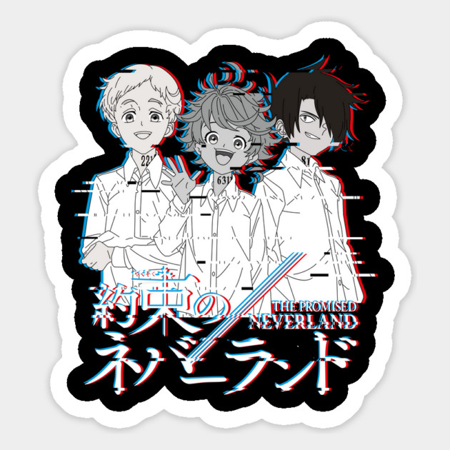 Promised Neverland - Glitch Art Magnet by Otaku Vibes