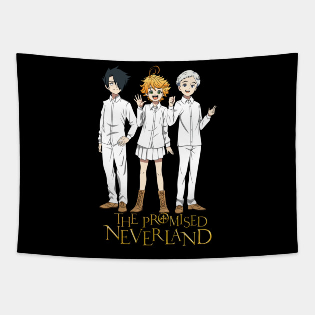 Promised Neverland - Emma, Ray and Norman Tapestry by Otaku Vibes