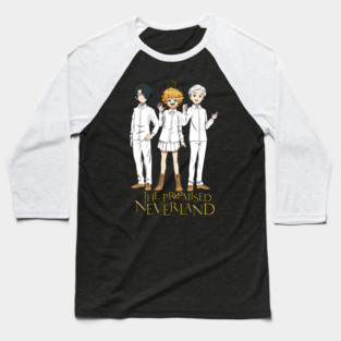 Promised Neverland - Emma, Ray and Norman Baseball T-Shirt