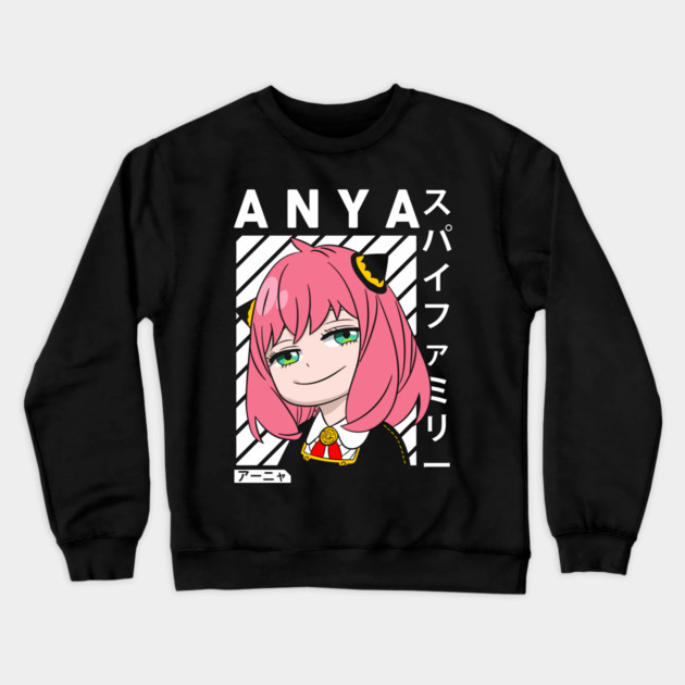 Anya Forger Cute Smirk Pose – Spy x Family Crewneck Sweatshirt by Otaku Vibes