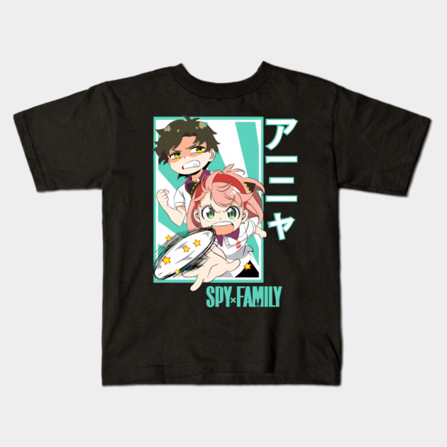 Anya with Damian – Spy x Family Kids T-Shirt by Otaku Vibes