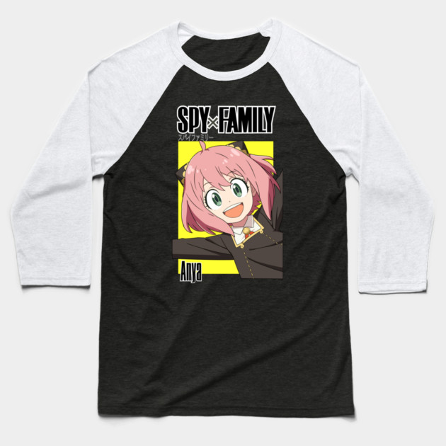 Anya Close-Up Sparkling Eyes – Spy x Family Baseball T-Shirt by Otaku Vibes