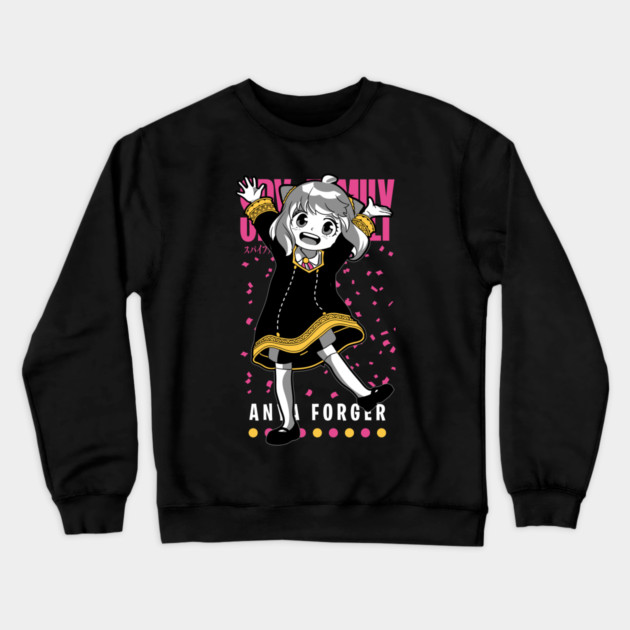 Anya Forger with Big Smile – Spy x Family Crewneck Sweatshirt by Otaku Vibes