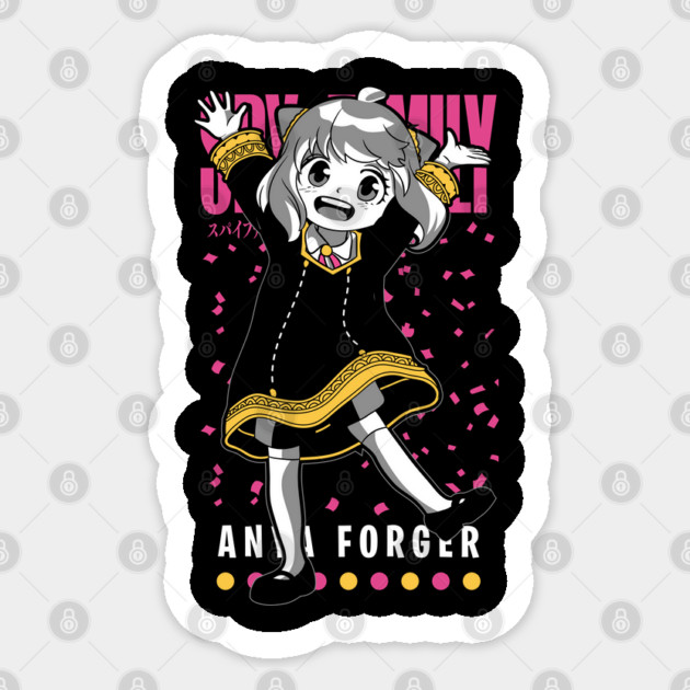 Anya Forger with Big Smile – Spy x Family Sticker by Otaku Vibes