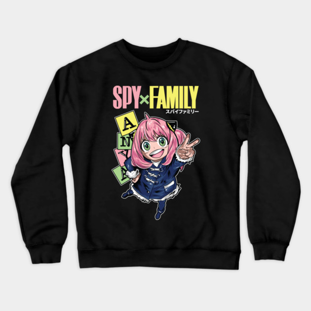 Spy x Family - Anya Forger Cool Art Crewneck Sweatshirt by Otaku Vibes