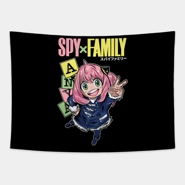 Spy x Family - Anya Forger Cool Art Tapestry by Otaku Vibes