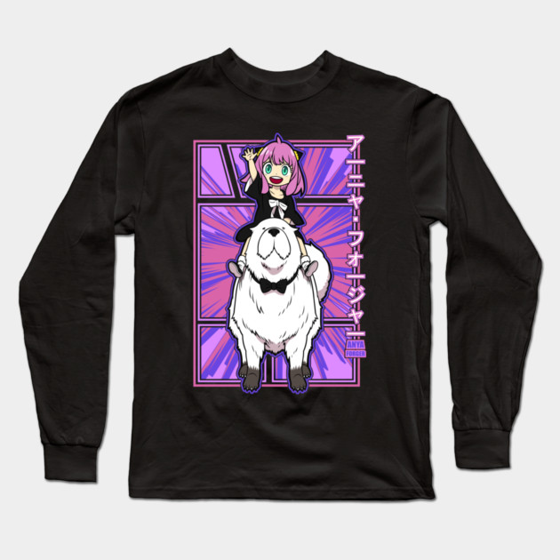 Anya and Bond Waku Waku – Spy x Family Long Sleeve T-Shirt by Otaku Vibes