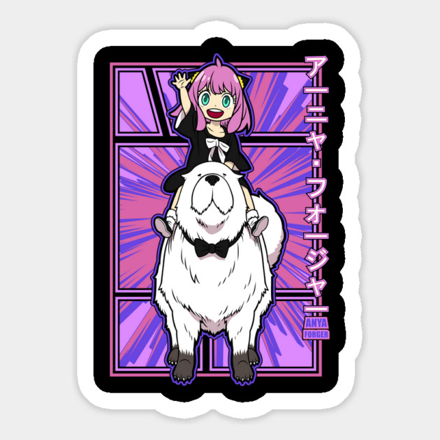 Anya and Bond Waku Waku – Spy x Family Magnet by Otaku Vibes