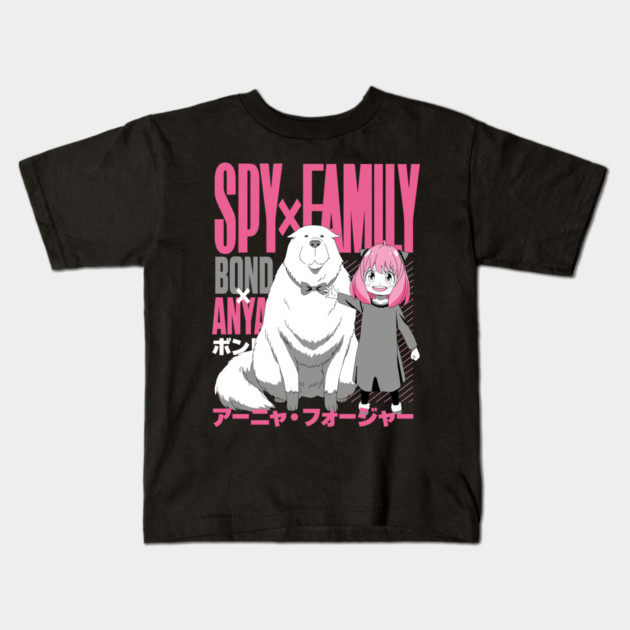 Anya and Bond – Spy x Family Kids T-Shirt by Otaku Vibes