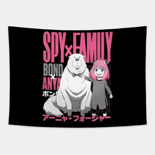 Anya and Bond – Spy x Family Tapestry by Otaku Vibes