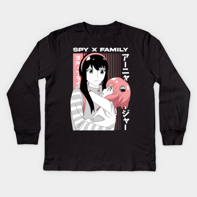 Anya and Yor Forger - Spy x Family Kids Long Sleeve T-Shirt by Otaku Vibes