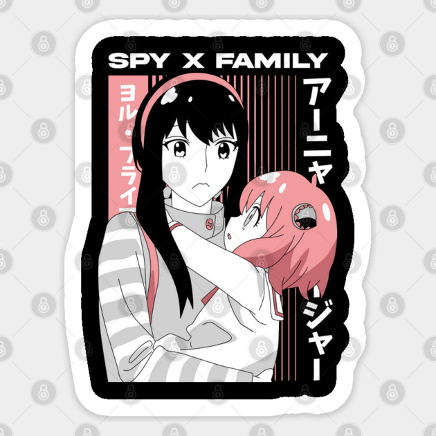 Anya and Yor Forger - Spy x Family Sticker by Otaku Vibes