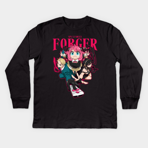 Spy Family Standing Together Poster – Spy x Family Kids Long Sleeve T-Shirt by Otaku Vibes