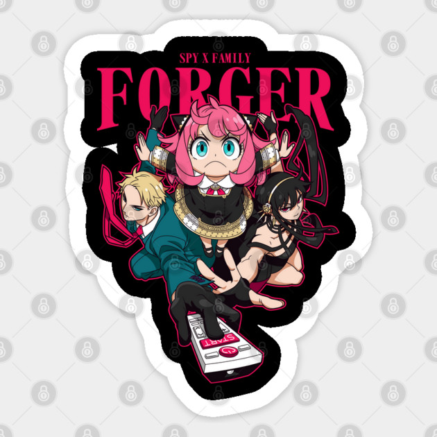 Spy Family Standing Together Poster – Spy x Family Sticker by Otaku Vibes