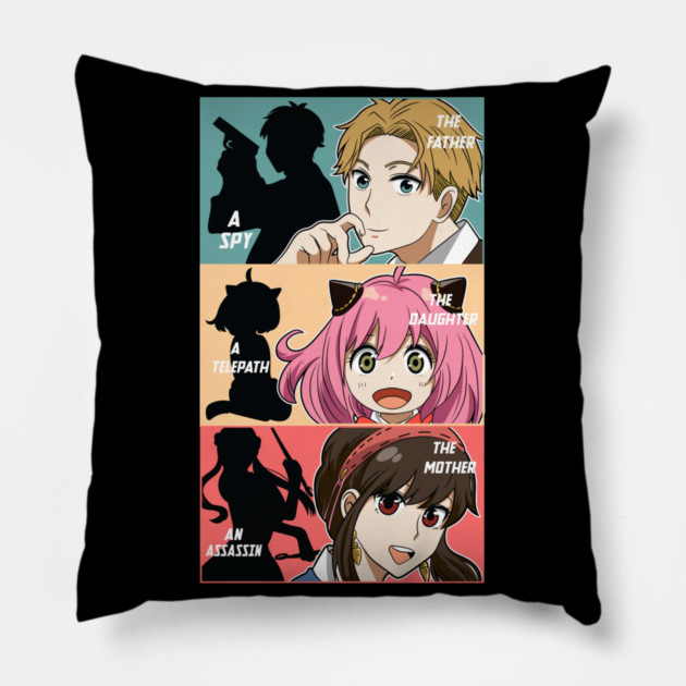 Forger Family Together – Spy x Family Pillow by Otaku Vibes