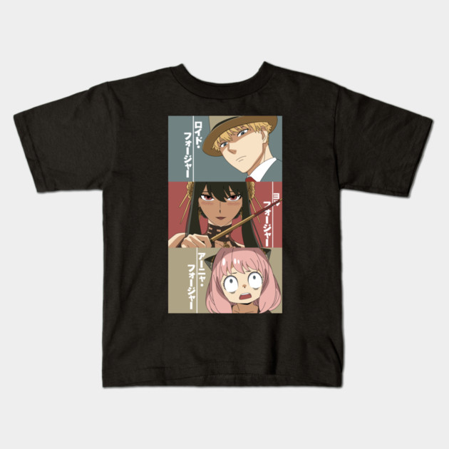 Forger Family Poster – Spy x Family Kids T-Shirt by Otaku Vibes