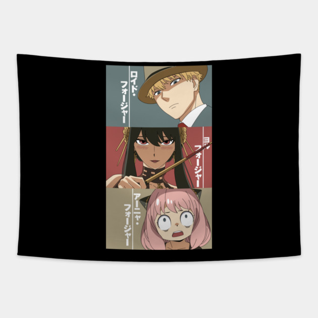Forger Family Poster – Spy x Family Tapestry by Otaku Vibes