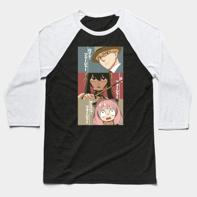 Forger Family Poster – Spy x Family Baseball T-Shirt by Otaku Vibes