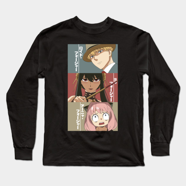 Forger Family Poster – Spy x Family Long Sleeve T-Shirt by Otaku Vibes