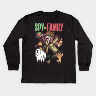 Anya’s Mischievous Expression – Spy x Family Kids Long Sleeve T-Shirt