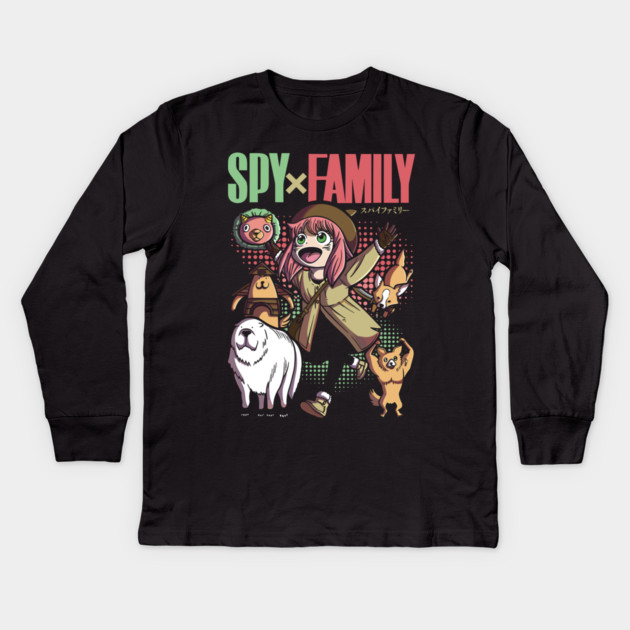 Anya’s Mischievous Expression – Spy x Family Kids Long Sleeve T-Shirt by Otaku Vibes