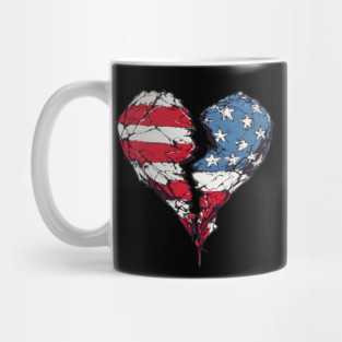America: Broken American Heart Mug