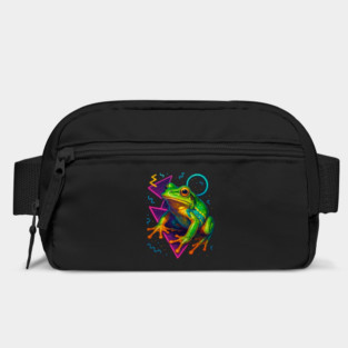 Retro Neon Golden Tree Frog Bag