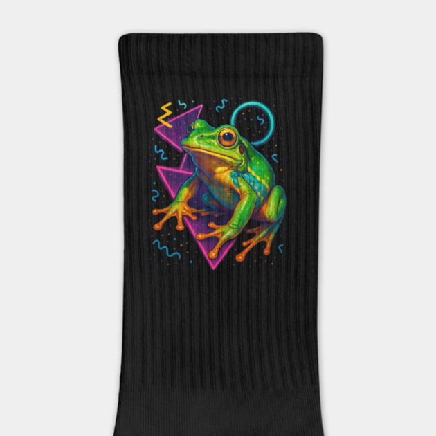 Retro Neon Golden Tree Frog by Reptiq's Store