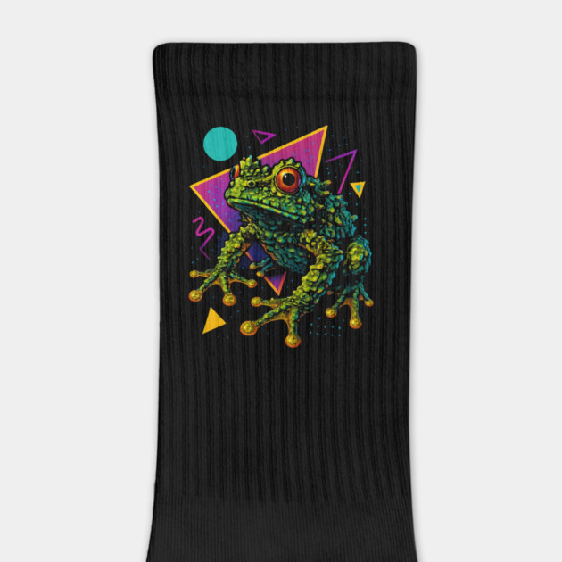 Retro Neon Mossy Tree Frog by Reptiq's Store