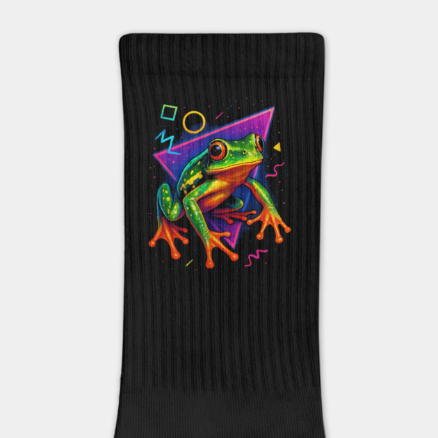 Retro Neon African Reed Frog by Reptiq's Store