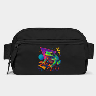 Retro Neon Gray Tree Frog Bag