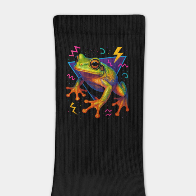 Retro Neon Cuban Tree Frog by Reptiq's Store