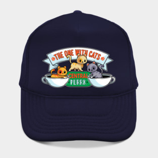 The One With Cats – Cute Coffee Shop Feline Tee Hat