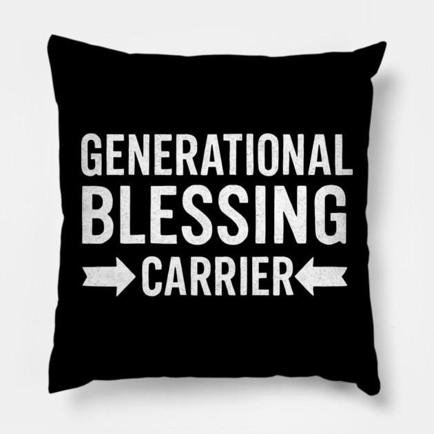 Generation Blessings Carrier Christian Gift Pillow by The Fatherhood Brand