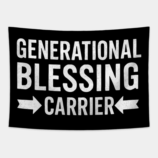 Generation Blessings Carrier Christian Gift Tapestry by The Fatherhood Brand