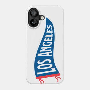 Los Angeles Pennant - White Phone Case