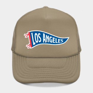 Los Angeles Pennant - White Hat