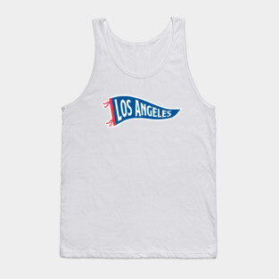 Los Angeles Pennant - White Tank Top