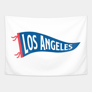 Los Angeles Pennant - White Tapestry