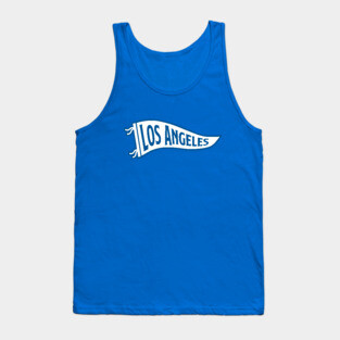 Los Angeles Pennant - Blue Tank Top